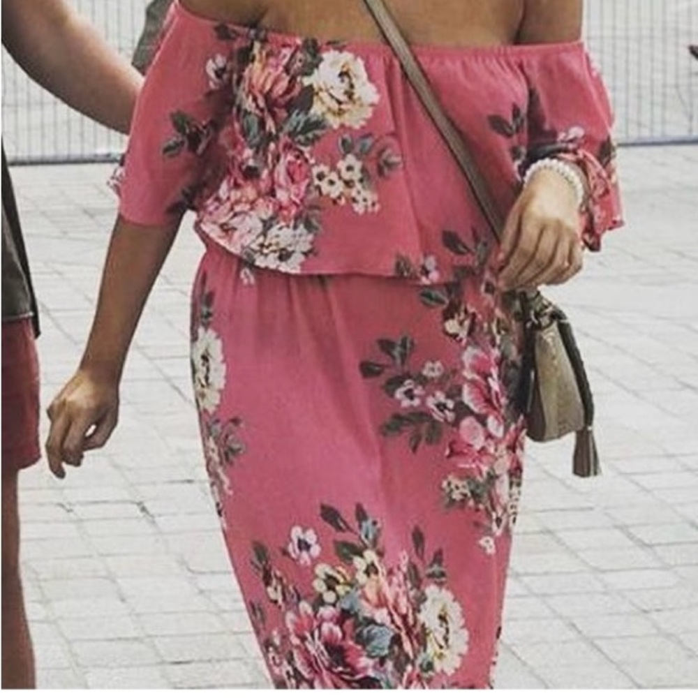 Long floral dress